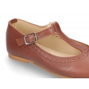 Little T-Strap Mary Jane shoes in nappa leather and seasonal colors.