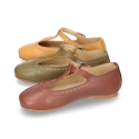 Little T-Strap Mary Jane shoes in nappa leather and seasonal colors.