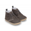 Little Safari boots for babies in suede leather with SUPER FLEXIBLE soles.