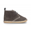 Little Safari boots for babies in suede leather with SUPER FLEXIBLE soles.