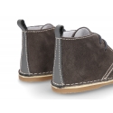 Little Safari boots for babies in suede leather with SUPER FLEXIBLE soles.