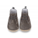 Little Safari boots for babies in suede leather with SUPER FLEXIBLE soles.