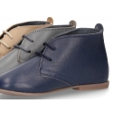 New Nappa leather ankle boot shoes with thinner shape with shoelaces.