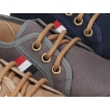 Autumn winter canvas tennis style shoes with flag detail.