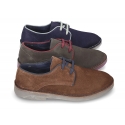 New classic suede leather Blucher style shoes for gentleman.