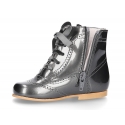 New classic Pascuala style ankle boots in METAL patent leather.