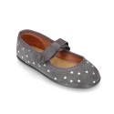 Litte Mary Jane shoes angel style with STARS print design.