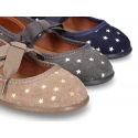 Litte Mary Jane shoes angel style with STARS print design.