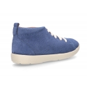 New casual tennis style shoes ankle boots style in suede leather.