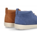 New casual tennis style shoes ankle boots style in suede leather.