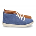 New casual tennis style shoes ankle boots style in suede leather.