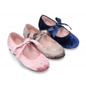 Special satin velvet canvas Ballet shoes angel style to dress.