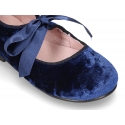 Special satin velvet canvas Ballet shoes angel style to dress.