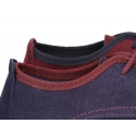 Oxford style shoes with thinner shape in suede leather.