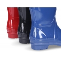 Classic SHINY rain boots with buckle design for kids.