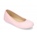 Cotton dress canvas Ballet flat shoes with elastic design for girls.