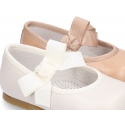 New Classic little Mary Jane shoes with hook and loop strap and BOW.