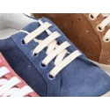 New Casual suede leather Tennis shoes with shoelaces closure.