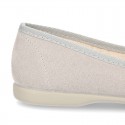 New spring summer canvas ballet flats dancer style with elastic crossed bands.