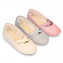 New spring summer canvas ballet flats dancer style with elastic crossed bands.