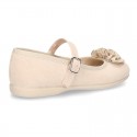 New spring summer canvas Mary Janes with FLOWER design.