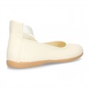 Silk Canvas CEREMONY ballet flat shoes dancer style.