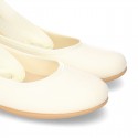 Silk Canvas CEREMONY ballet flat shoes dancer style.