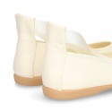 Silk Canvas CEREMONY ballet flat shoes dancer style.