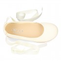 Silk Canvas CEREMONY ballet flat shoes dancer style.