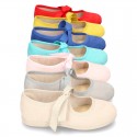 New Spring summer canvas ballet flat angel style.