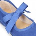 New Spring summer canvas ballet flat angel style.