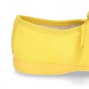 New Spring summer canvas ballet flat angel style.