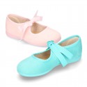 New Spring summer canvas ballet flat angel style.