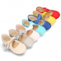 New Spring summer canvas ballet flat angel style.