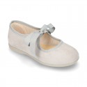 New Spring summer canvas ballet flat angel style.