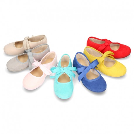 New Spring summer canvas ballet flat angel style.