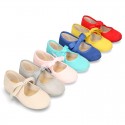 New Spring summer canvas ballet flat angel style.