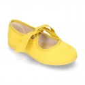 New Spring summer canvas ballet flat angel style.