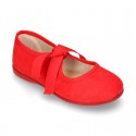 New Spring summer canvas ballet flat angel style.