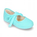 New Spring summer canvas ballet flat angel style.