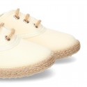 Special CEREMONY kids laces up shoes espadrille style.