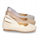 LINEN CEREMONY Ballet flats dancer style.