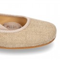 LINEN CEREMONY Ballet flats dancer style.