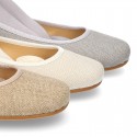 LINEN CEREMONY Ballet flats dancer style.