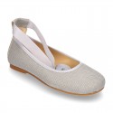 LINEN CEREMONY Ballet flats dancer style.