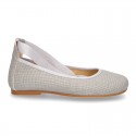 LINEN CEREMONY Ballet flats dancer style.