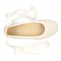 LINEN CEREMONY Ballet flats dancer style.