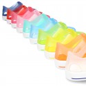 Tennis style jelly shoes with VELCRO strap for Beach and Pool.