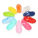 Tennis style jelly shoes with VELCRO strap for Beach and Pool.