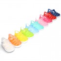 Tennis style jelly shoes with VELCRO strap for Beach and Pool.